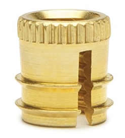 E-Z Fin™ Brass Inserts For Plastic and Soft Wood