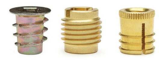 E-Z Hex™, E-Z Knife™, E-Z Press™ Threaded Inserts for Wood