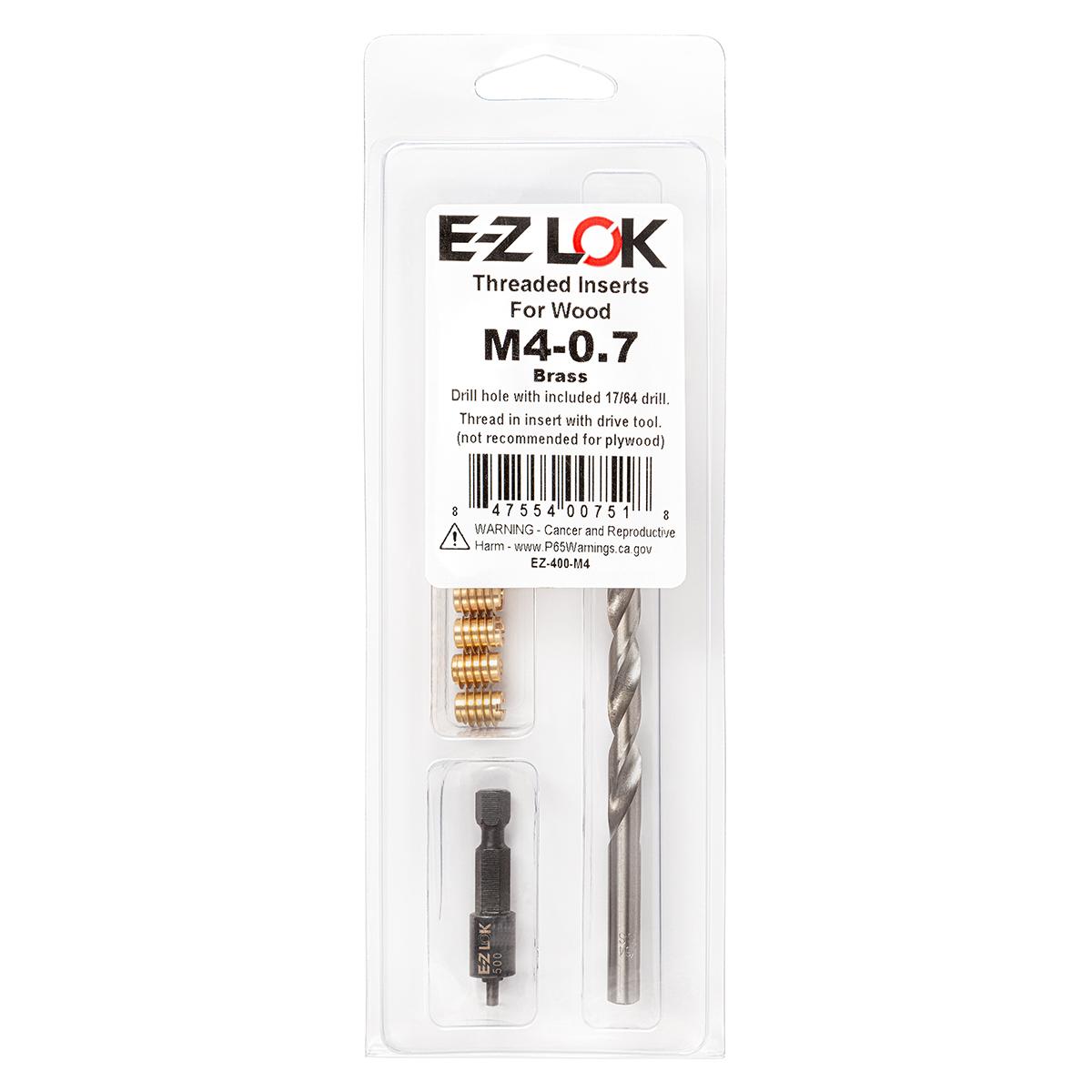 M40.7 Brass Threaded Insert Kit Shop EZ Knife Thread Insert Kit for