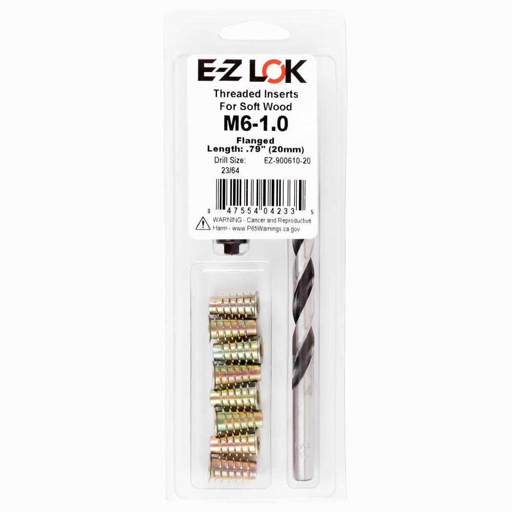 E-Z Hex™ Threaded Insert Installation Kit for Soft Wood - Flanged