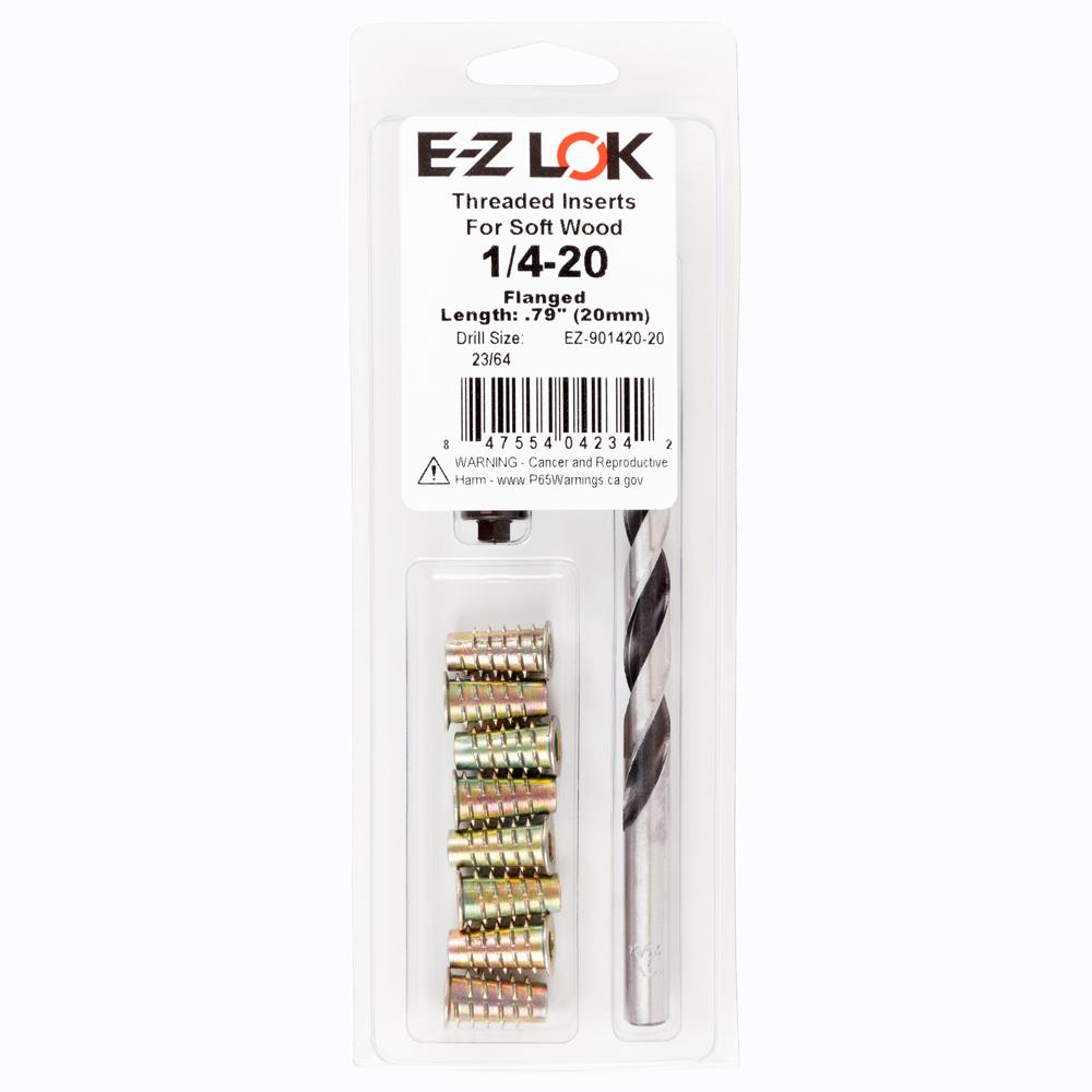 EZ Hex™ Threaded Insert Installation Kit for Soft Wood Flanged 1/4