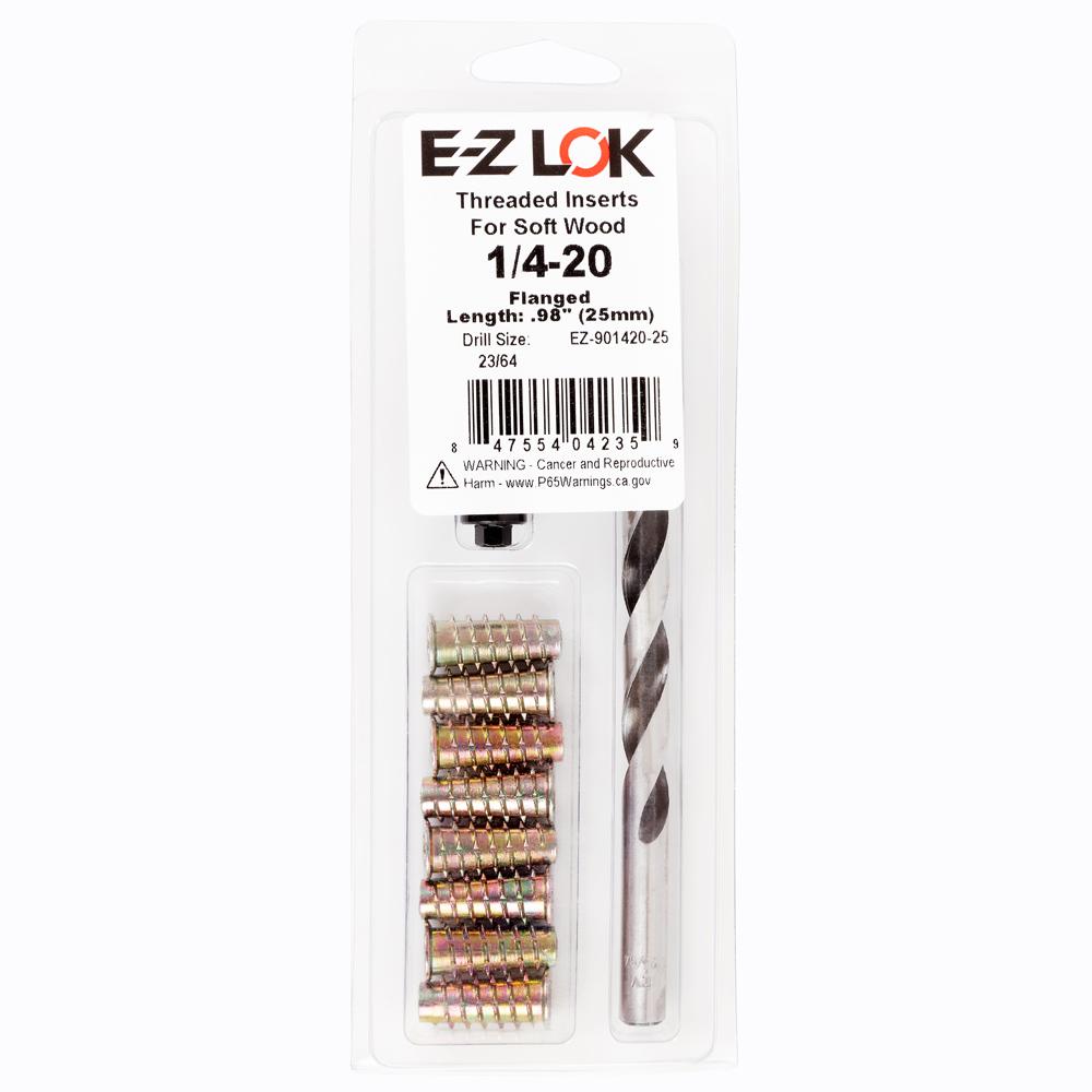 E-Z Hex™ Threaded Insert Installation Kit for Soft Wood - Flanged