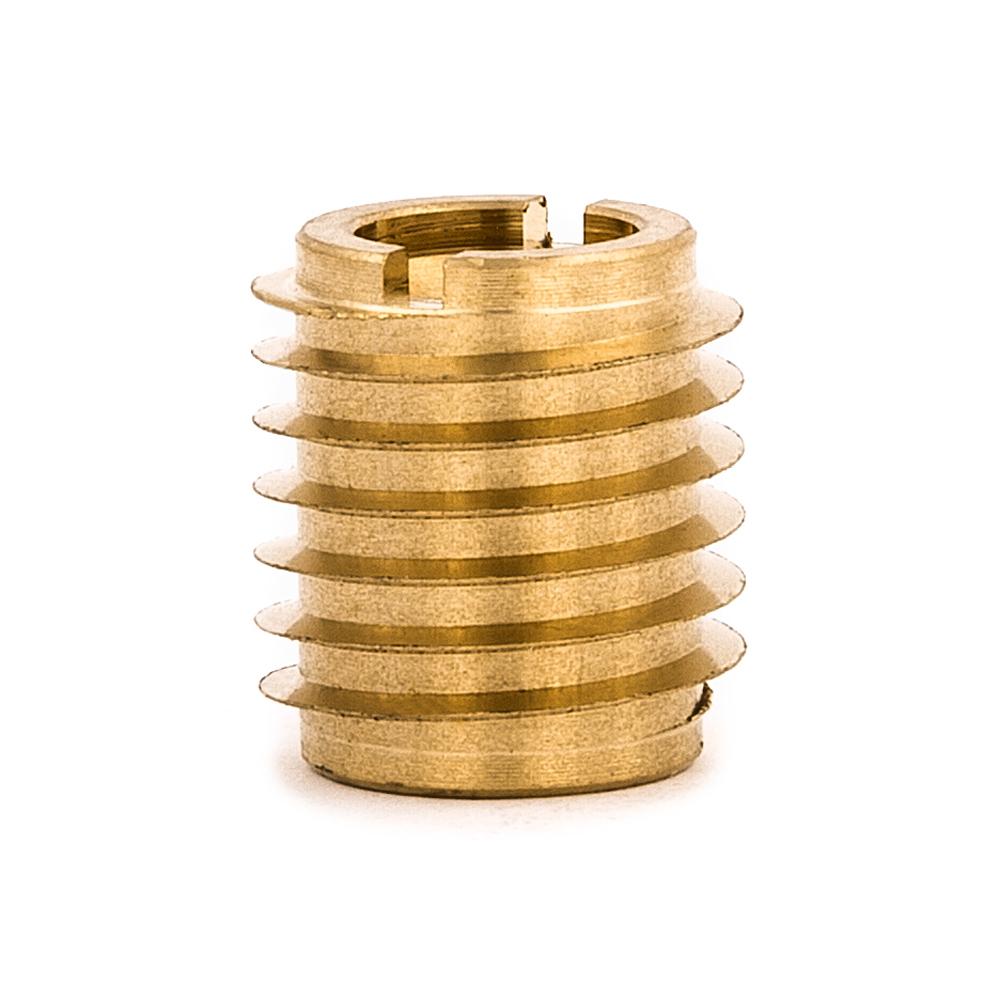 EZ LOK 400-4 Threaded Insert, Brass, Knife Thread, 1/4-20 Internal  Threads, 0.500 Length (Pack of 25)