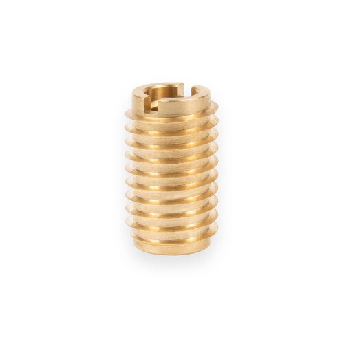 EZ LOK 400-4 Threaded Insert, Brass, Knife Thread, 1/4-20 Internal  Threads, 0.500 Length (Pack of 25)