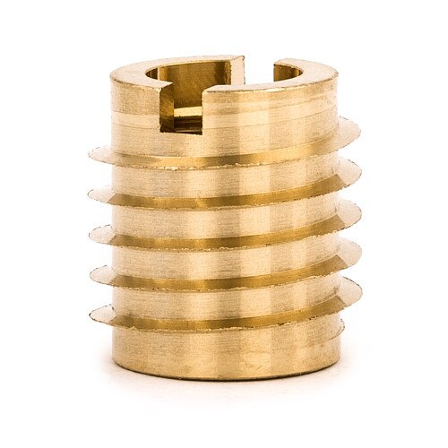 400-M5, M5 x .500 Metric Brass Thread Inserts for Wood