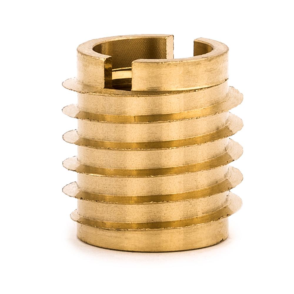 Threaded Inserts 3/8-24 x .625 Qty 10 Brass Thread Inserts for Wood