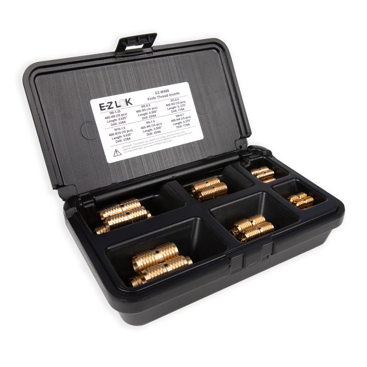 EZ Knife™ Threaded Insert Assortment Kit for Hard Wood Brass M30.