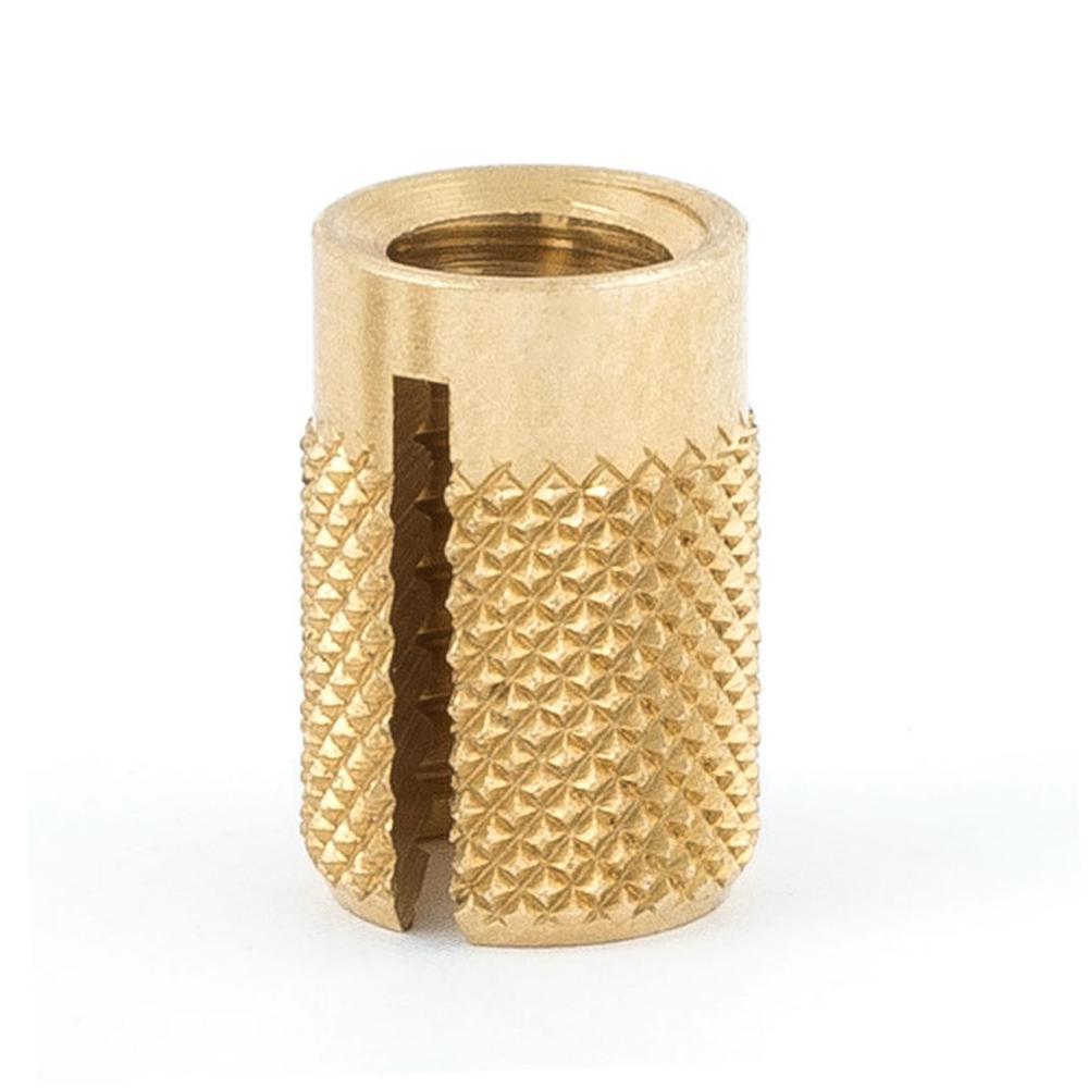 1 Each Brass Headless E-Z Lok Press Inserts for Plastics .188 Lg. Thd. M3 x 0.5 Int