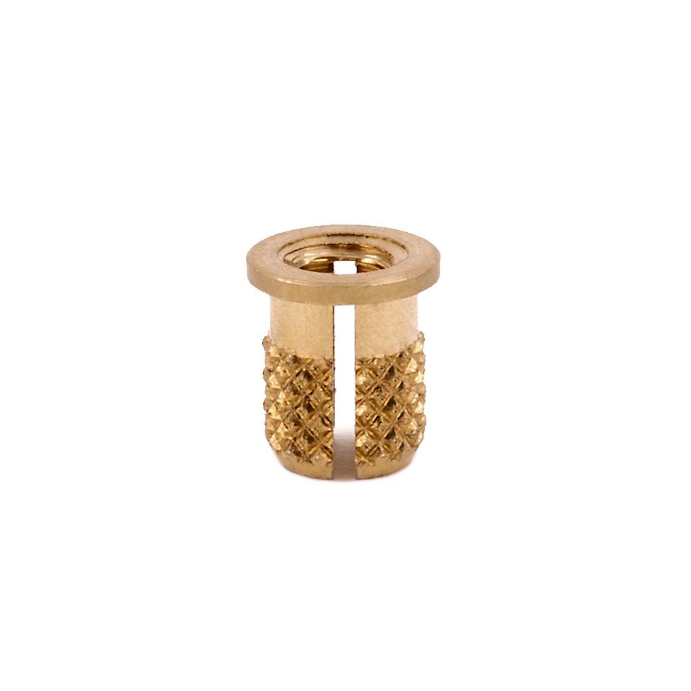 E-Z Press™ Threaded Insert - Flanged - Brass - M5-0.8 E-Z Press™ Threaded Insert - Flanged - Brass - M5-0.8