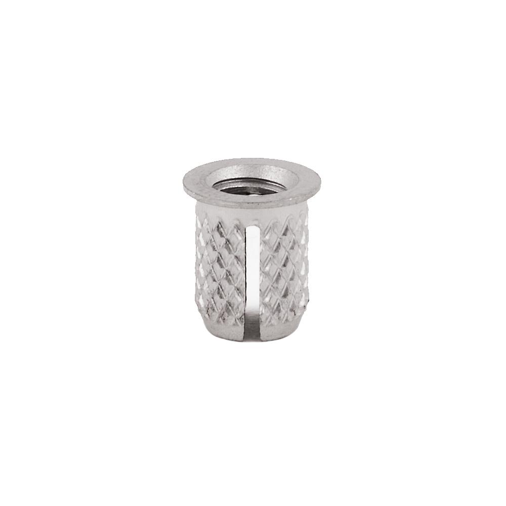 E-Z Press™ Threaded Insert for Plastic - Flanged - 303 Stainless - M5-0.8