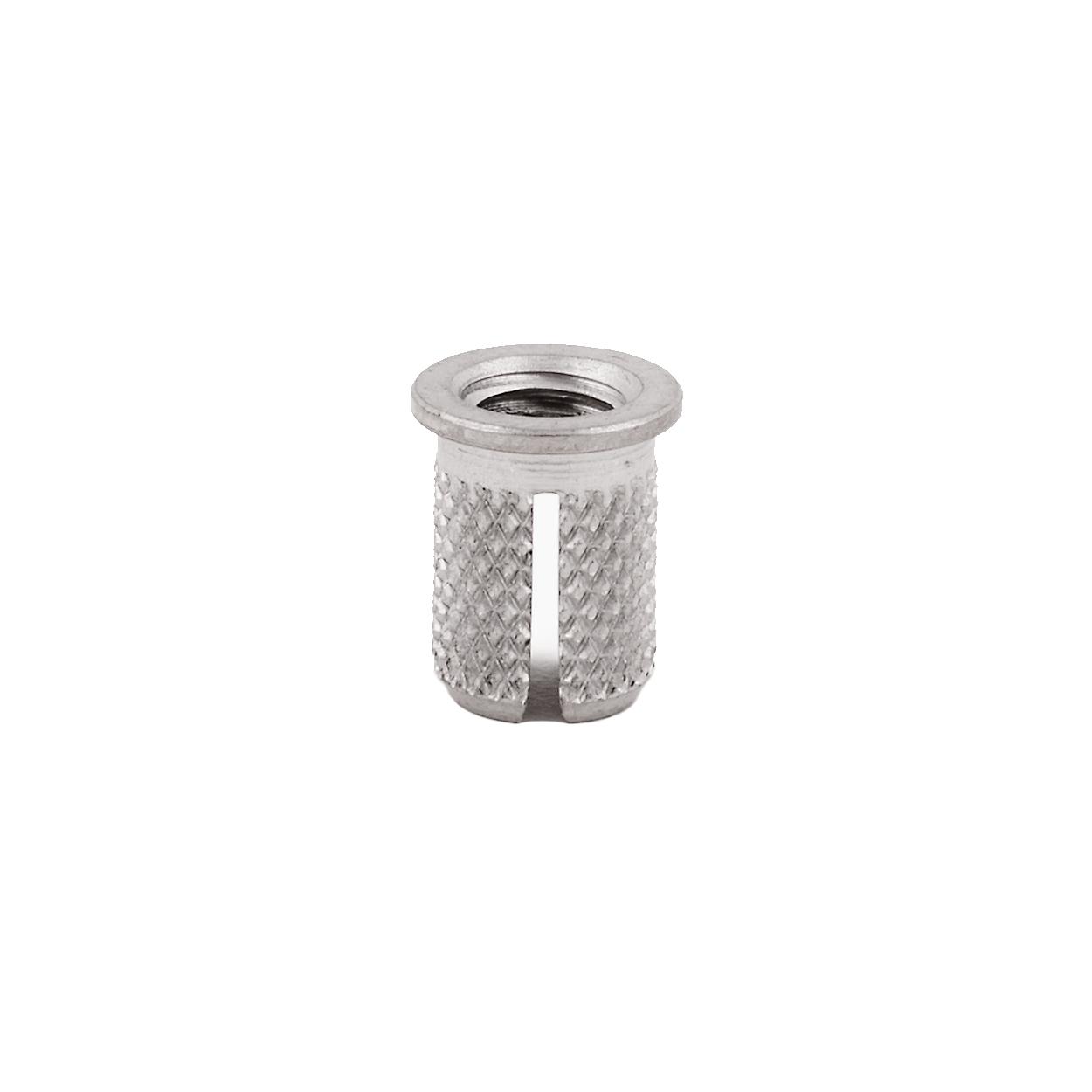 EZ Press™ Threaded Insert for Plastic Flanged 303 Stainless 1032