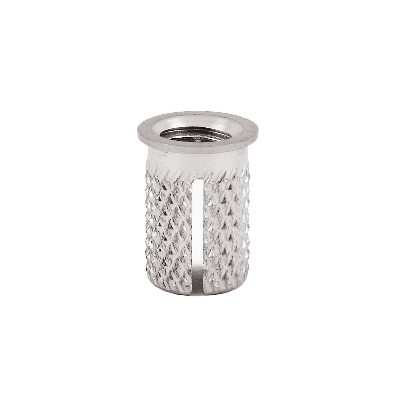 10 PACK 1/4-20 Steel Slotted Threaded Inserts For Wood 3/8 OD x 1/2 Length ES | UK