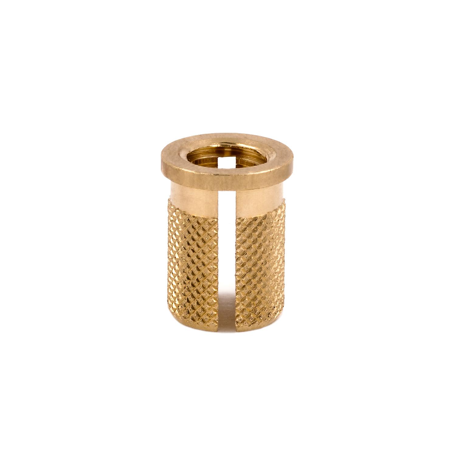 E-Z Press™ Threaded Insert - Flanged - Brass - 5/16-18