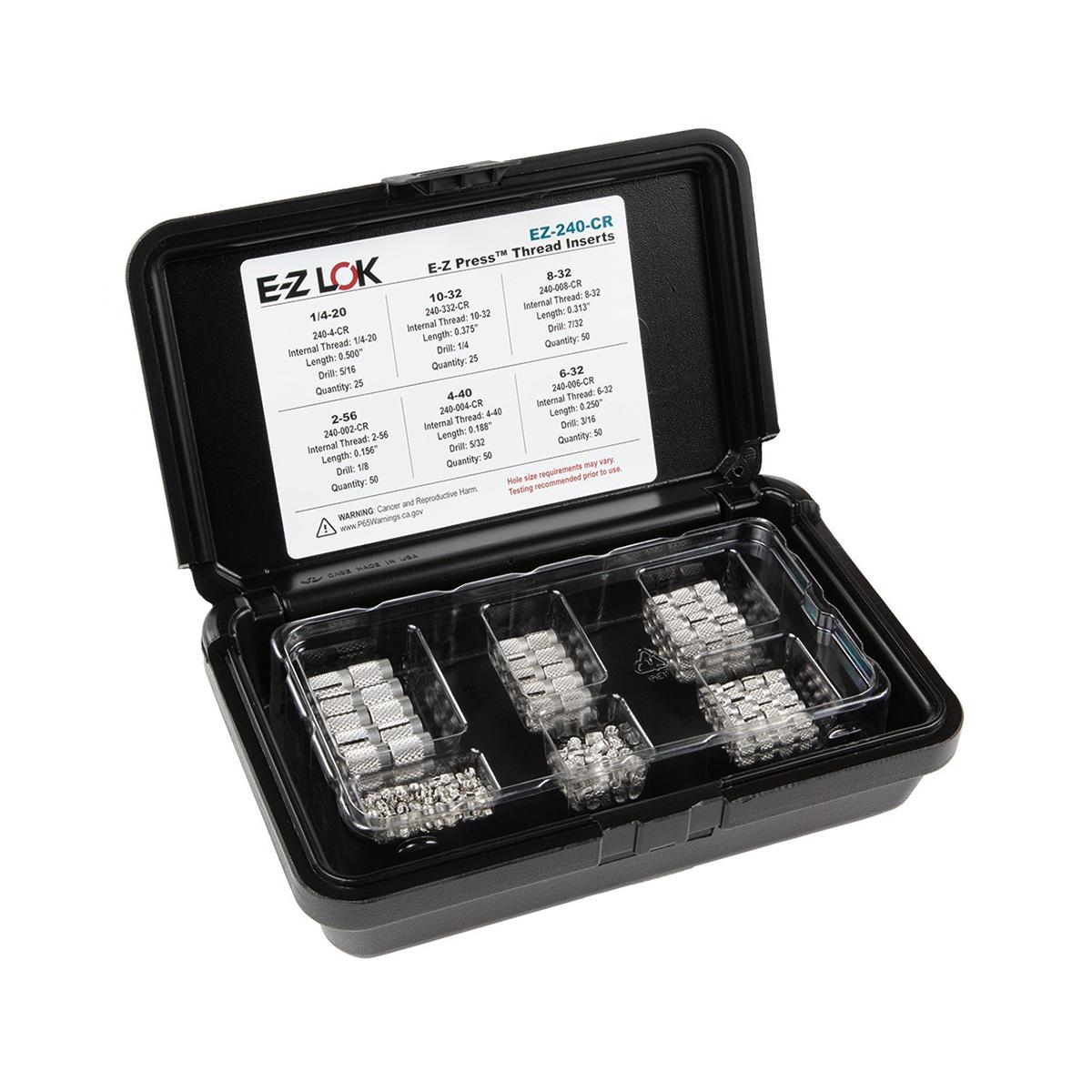 E-Z Press™ Threaded Insert Assortment Kit - Stainless - Flush - 2