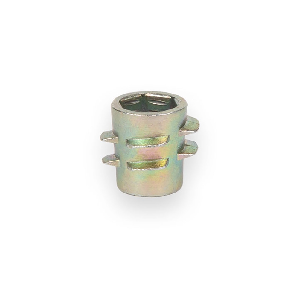 E-Z Hex™ Threaded Insert for Soft Wood - Flush - 1/4-20 x 10mm