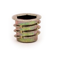 E-Z Hex™ Threaded Insert for Soft Wood - Flanged - M10-1.5 x 13mm