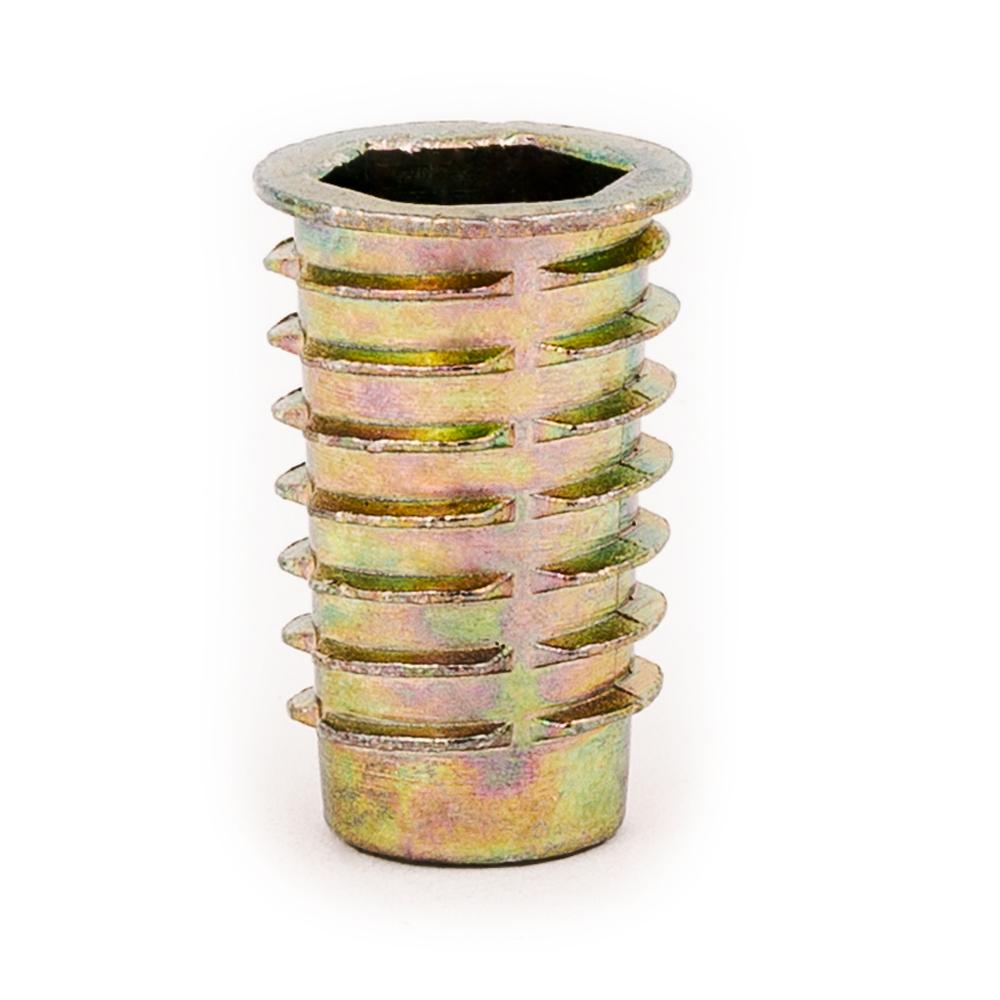 M10-1.5 x 25mm Hex Threaded Insert for Soft Wood | Shop E-Z M10-1.5 x 25mm Hex Threaded Insert for Soft Wood | Shop E-Z
