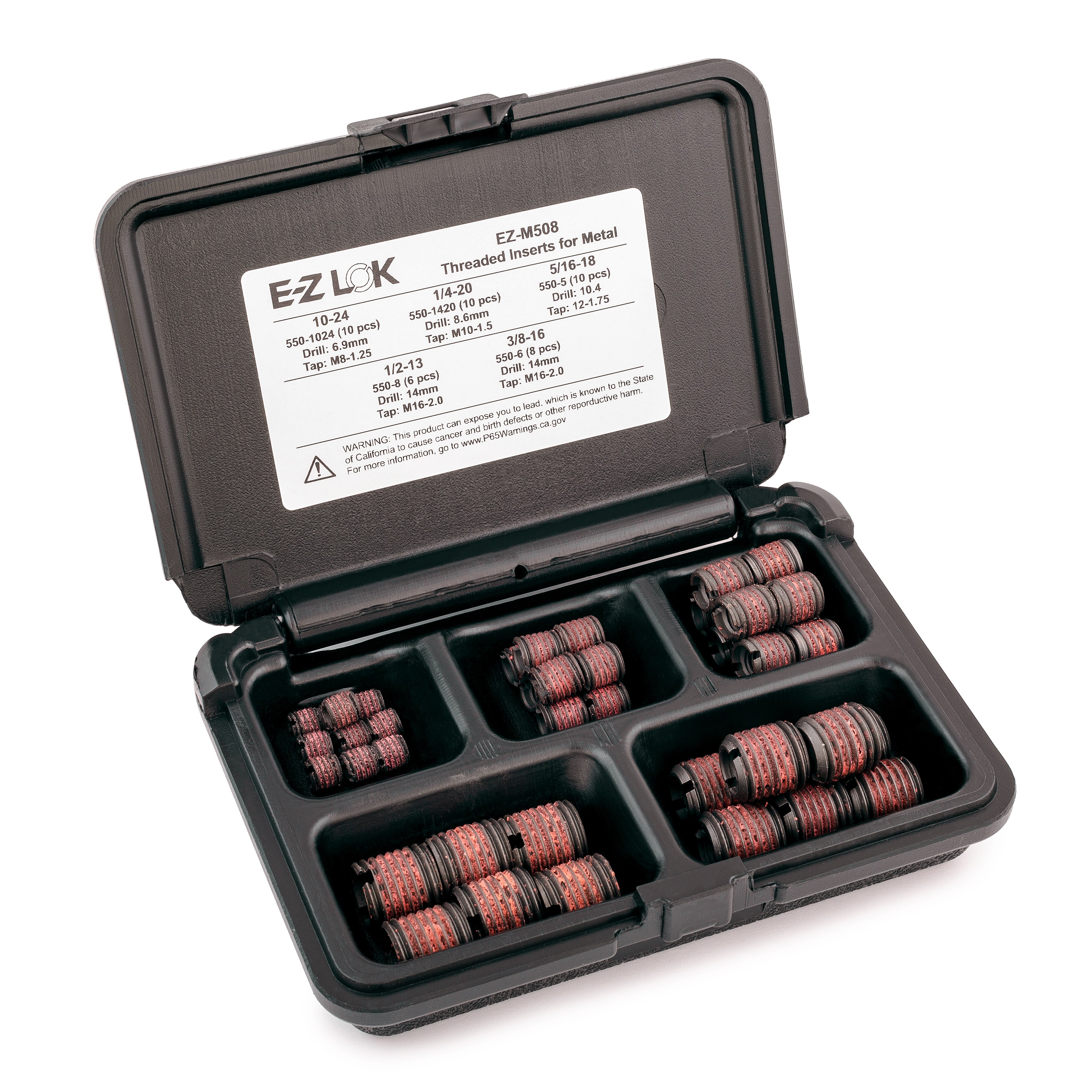 EZ LOK™ Threaded Insert Assortment Kit 1024 to 1/213 (550 Series)