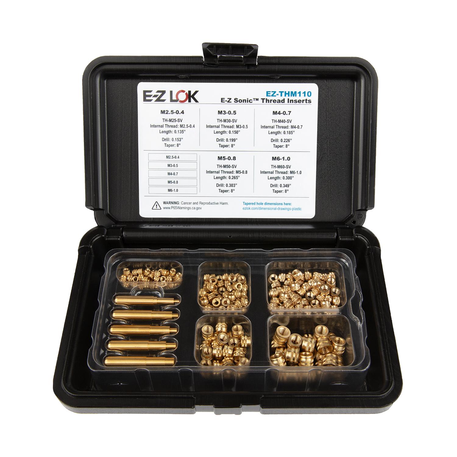 E-Z Sonic™ Threaded Insert Assortment Kit - Tapered - Single Vane